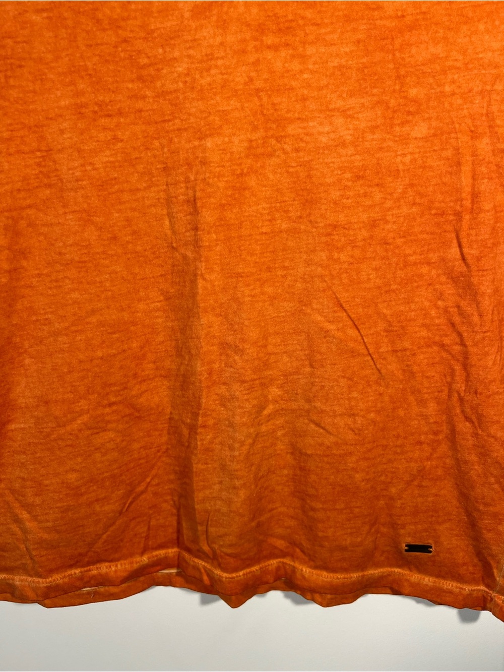 Hugo Boss Orange Toulouse V-Neck Tee Mottled Orange Wash Mens Size Medium - Picture 6 of 14